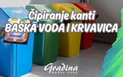 Čipiranje kanti na području Baške Vode i Krvavice