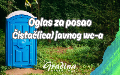 Oglas za posao: Čistač/Čistačica javnog WC-a (m/ž) – 2 djelatnika/ce
